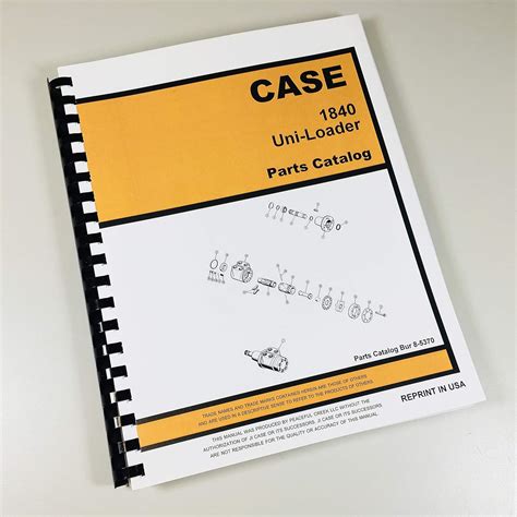 1840 case skid steer loader service manual|case 1840 parts catalog.